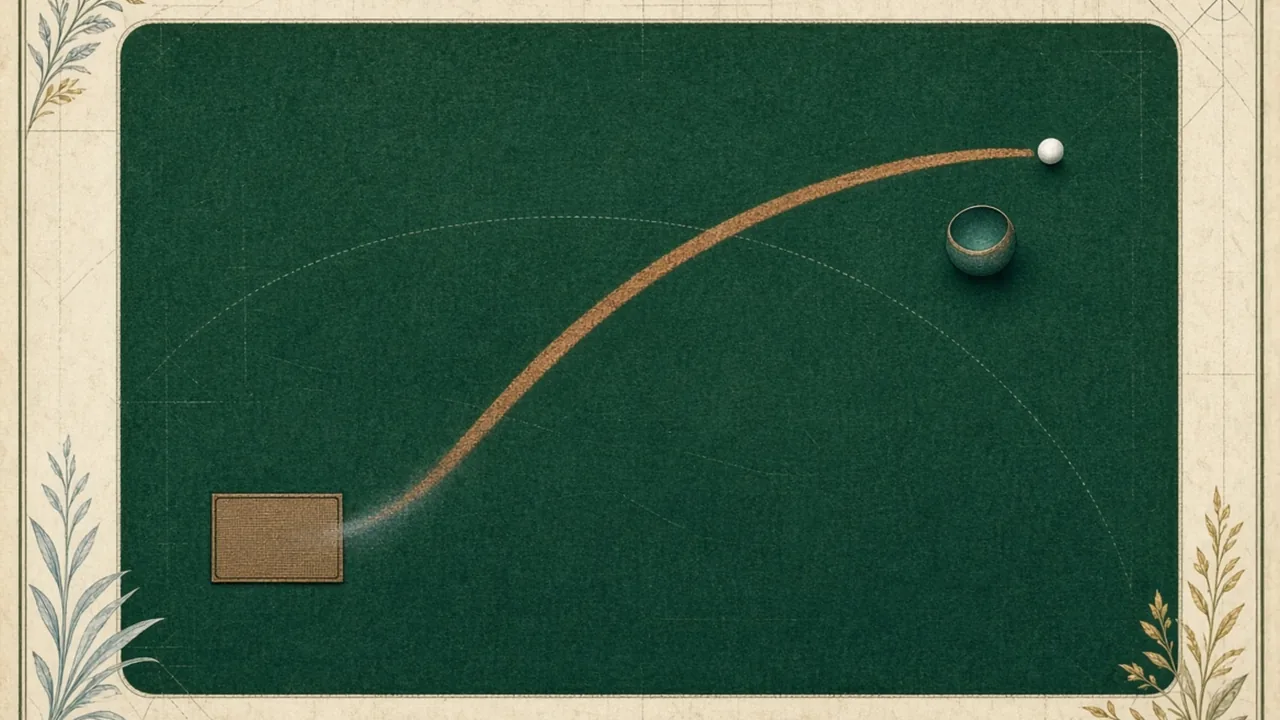 Editorial, non-documentary lawn-bowls illustration